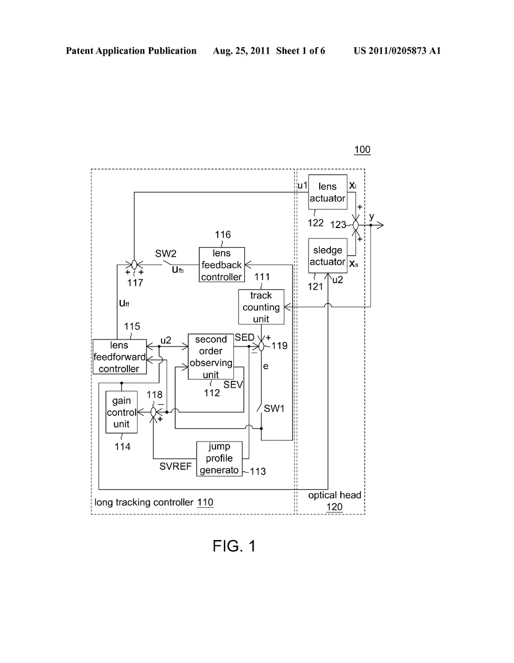 LONG SEEK CONTROL SYSTEM AND METHOD THEREOF USED IN OPTICAL INFORMATION     REPRODUCTION/RECORDING SYSTEM - diagram, schematic, and image 02