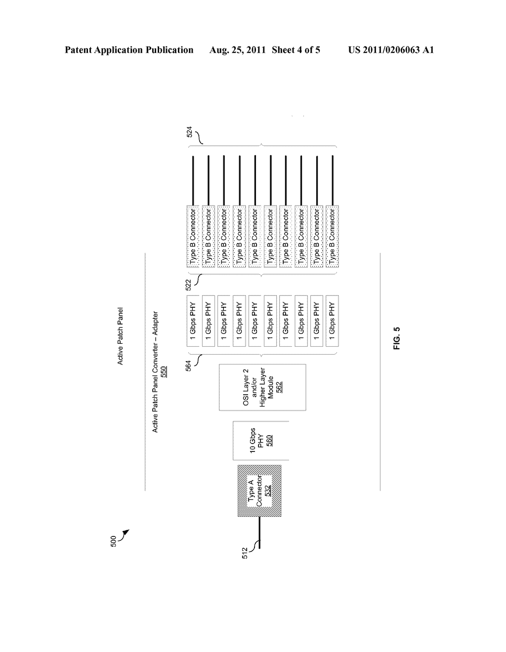 Method And System For Ethernet Converter And/Or Adapter That Enables     Conversion Between A Plurality Of Different Ethernet Interfaces - diagram, schematic, and image 05