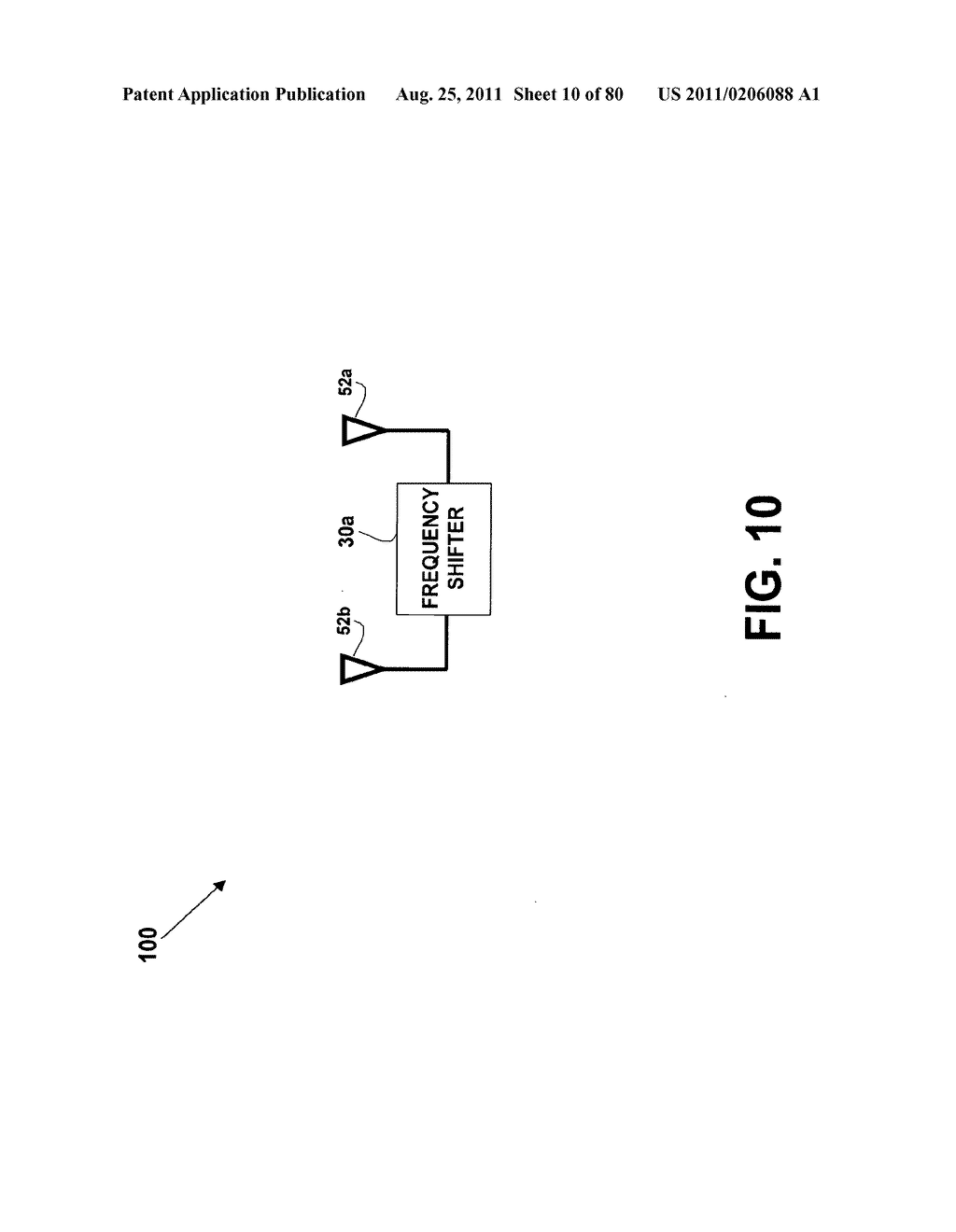 APPARATUS AND METHOD FOR FREQUENCY SHIFTING OF A WIRELESS SIGNAL AND     SYSTEMS USING FREQUENCY SHIFTING - diagram, schematic, and image 11