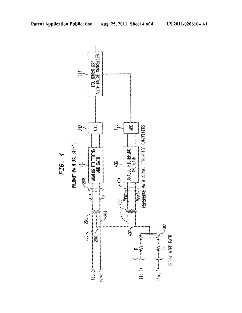 Reduced-Complexity Common-Mode Noise Cancellation System For DSL - diagram, schematic, and image 05