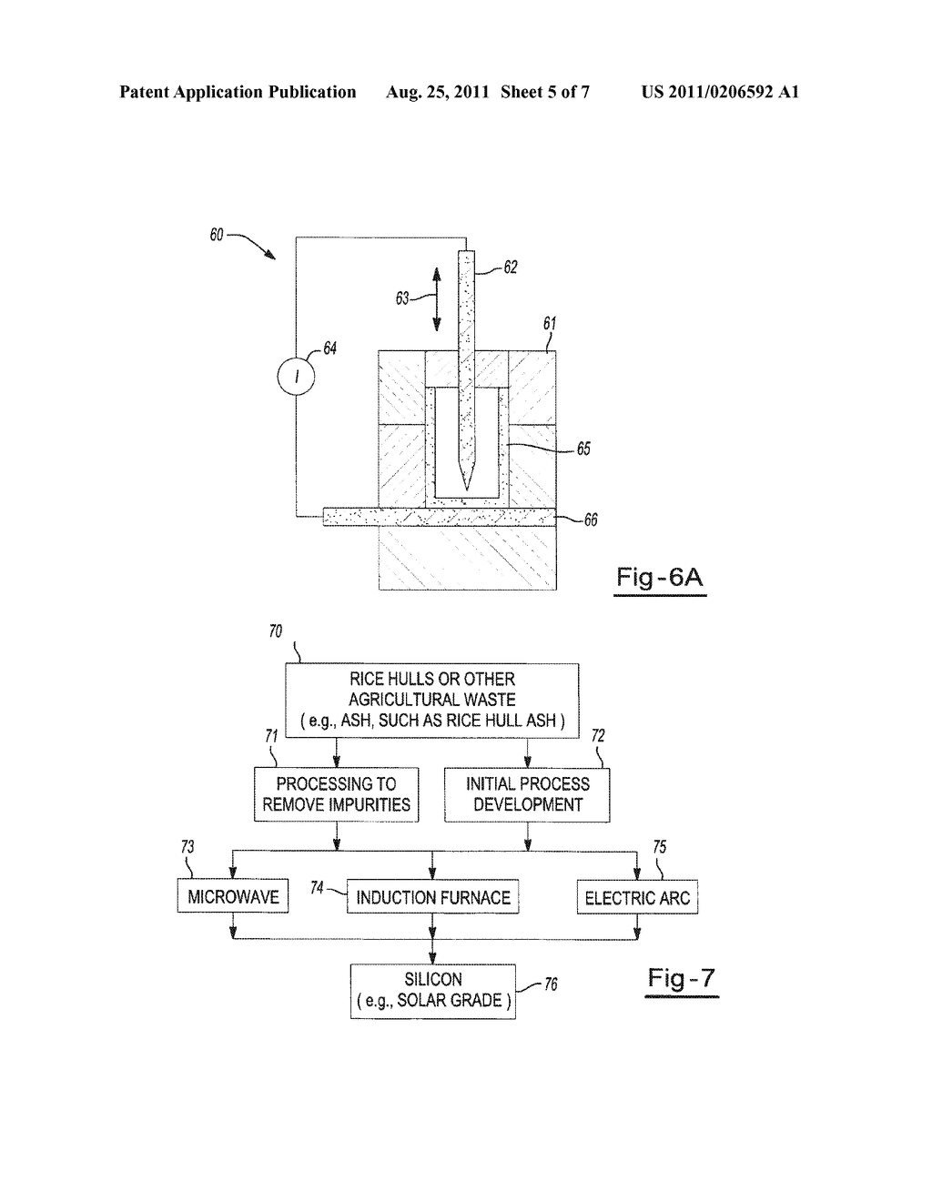 LOW COST ROUTES TO HIGH PURITY SILICON AND DERIVATIVES THEREOF - diagram, schematic, and image 06