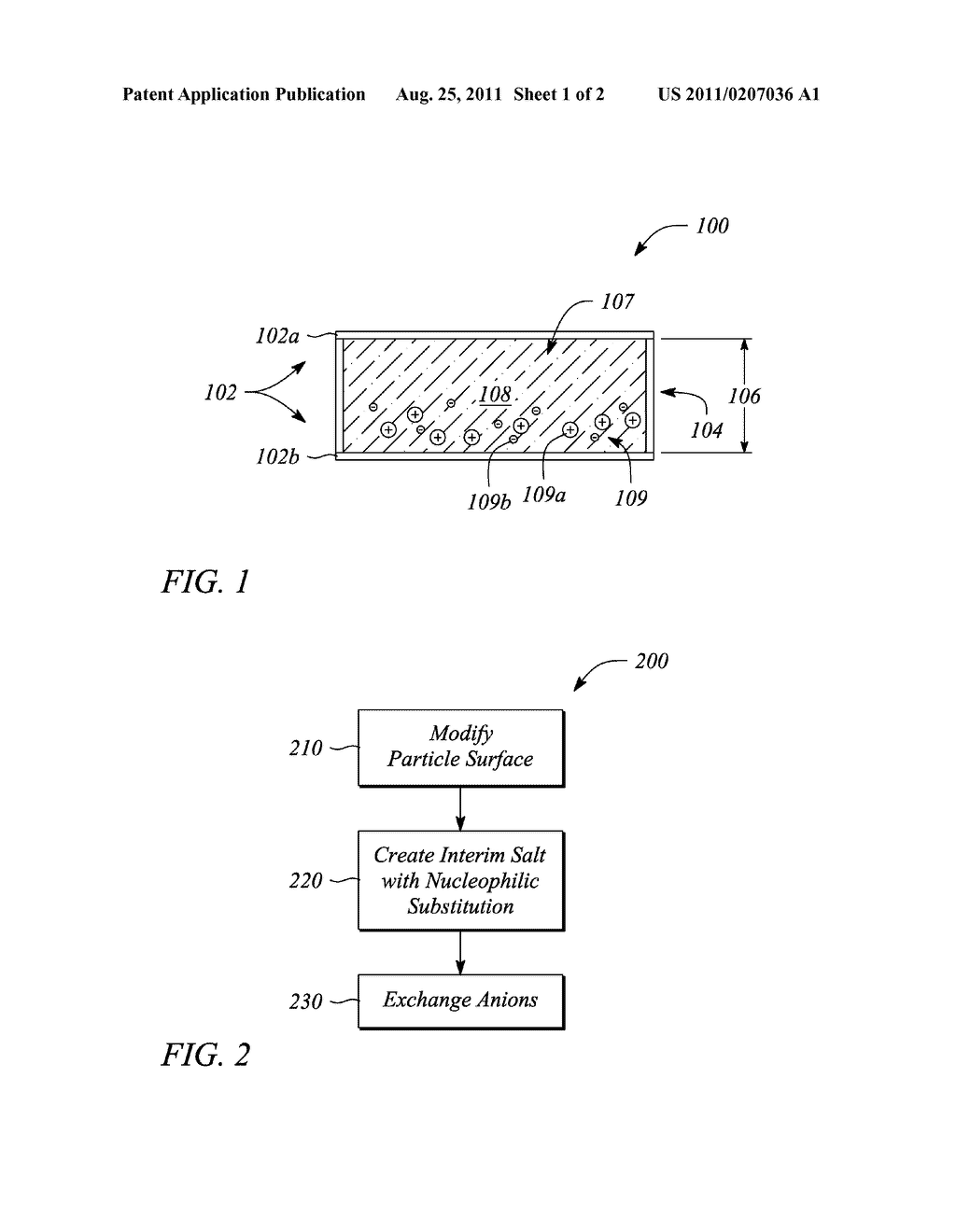 Electrophoretic Particle Salt For Electrophoretic Display And Method Of     Making - diagram, schematic, and image 02