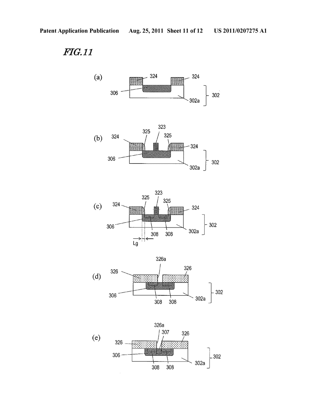 METHOD FOR PRODUCING SEMICONDUCTOR ELEMENT - diagram, schematic, and image 12