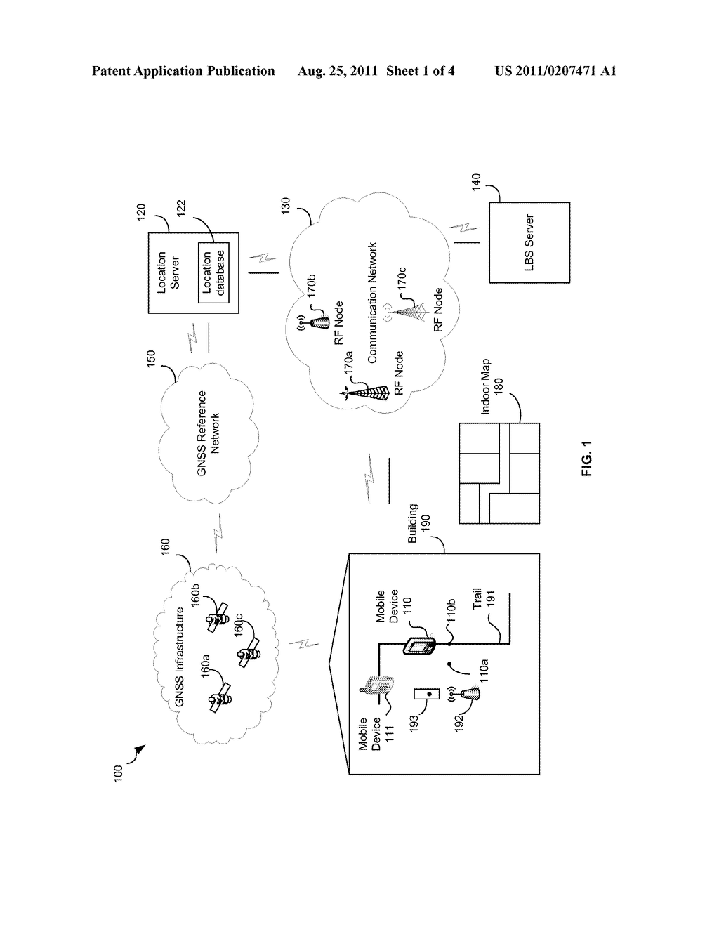 METHOD AND SYSTEM FOR DETERMINING LOCATION WITHIN A BUILDING BASED ON     HISTORICAL LOCATION INFORMATION - diagram, schematic, and image 02
