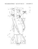 MOUNTING COMPONENT FOR SECURING A CROP HANDLING ELEMENT TO A SEPARATOR     ROTOR diagram and image