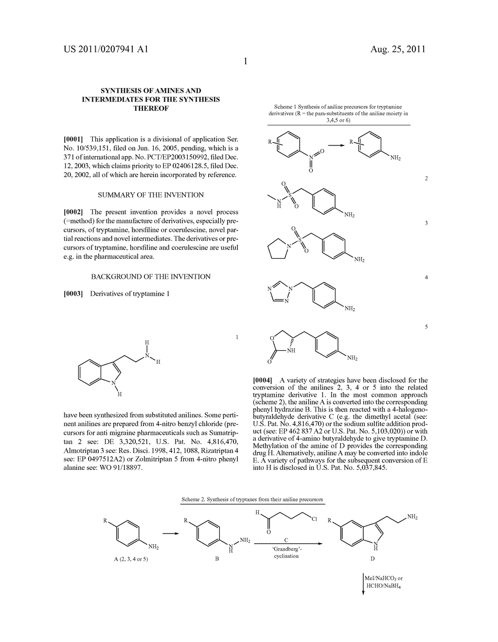 SYNTHESIS OF AMINES AND INTERMEDIATES FOR THE SYNTHESIS THEREOF - diagram, schematic, and image 02
