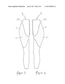 GARMENT SERVING TO COMBAT CELLULITE AND/OR VENOUS AND LYMPHATIC     INSUFFICIENCY diagram and image
