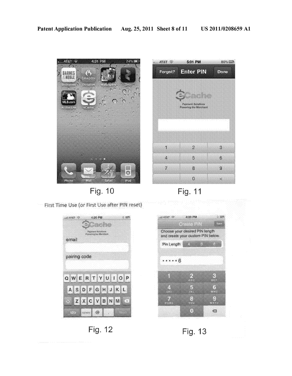 METHOD AND APPARATUS FOR MAKING SECURE TRANSACTIONS USING AN INTERNET     ACCESSIBLE DEVICE AND APPLICATION - diagram, schematic, and image 09