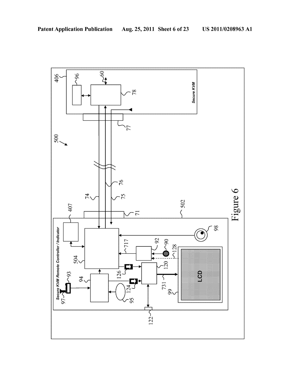 SECURED KVM SYSTEM HAVING REMOTE CONTROLLER-INDICATOR - diagram, schematic, and image 07