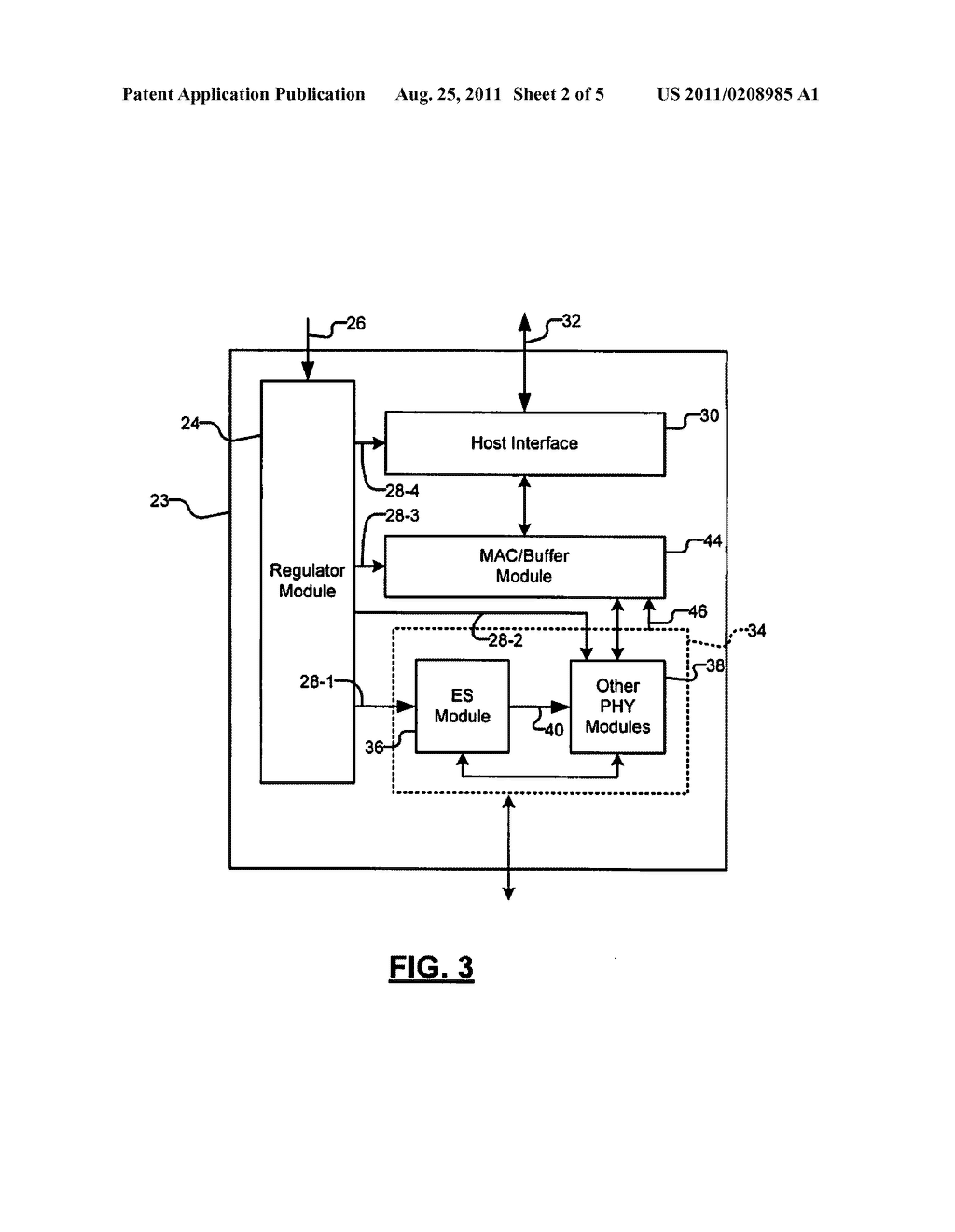 Low Power Mode for a Network Interface - diagram, schematic, and image 03