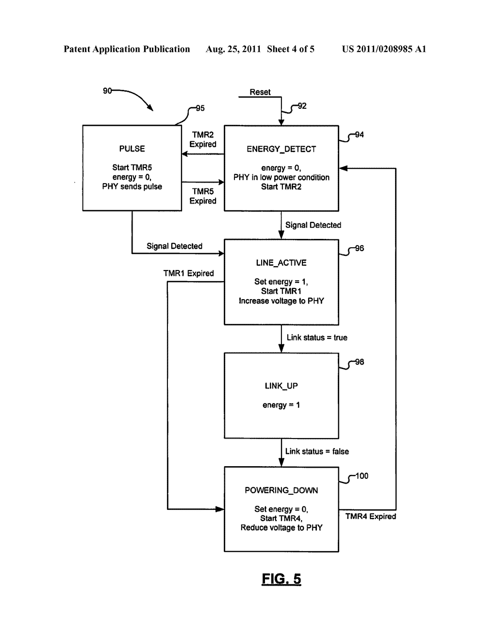 Low Power Mode for a Network Interface - diagram, schematic, and image 05