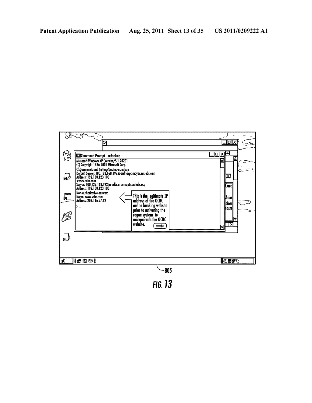 SYSTEM AND METHOD FOR PROVIDING TRANSACTIONAL SECURITY FOR AN END-USER     DEVICE - diagram, schematic, and image 14