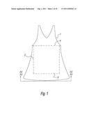 GARMENT WITH SLIP-RESISTANT LINER diagram and image