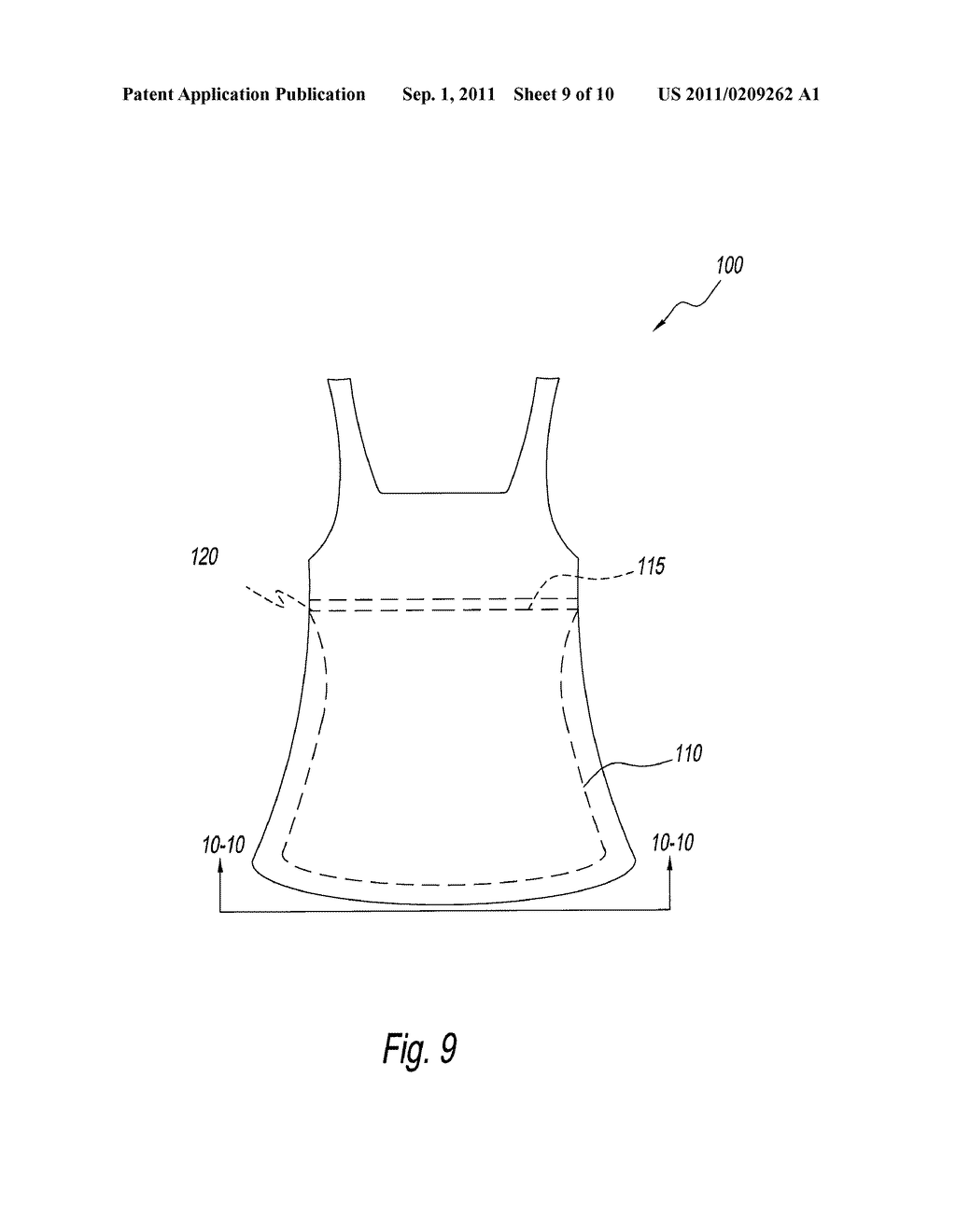 GARMENT WITH SLIP-RESISTANT LINER - diagram, schematic, and image 10