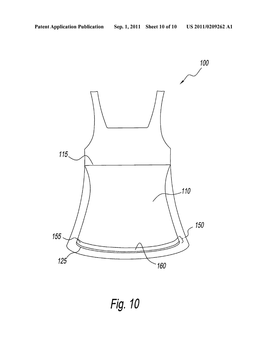 GARMENT WITH SLIP-RESISTANT LINER - diagram, schematic, and image 11