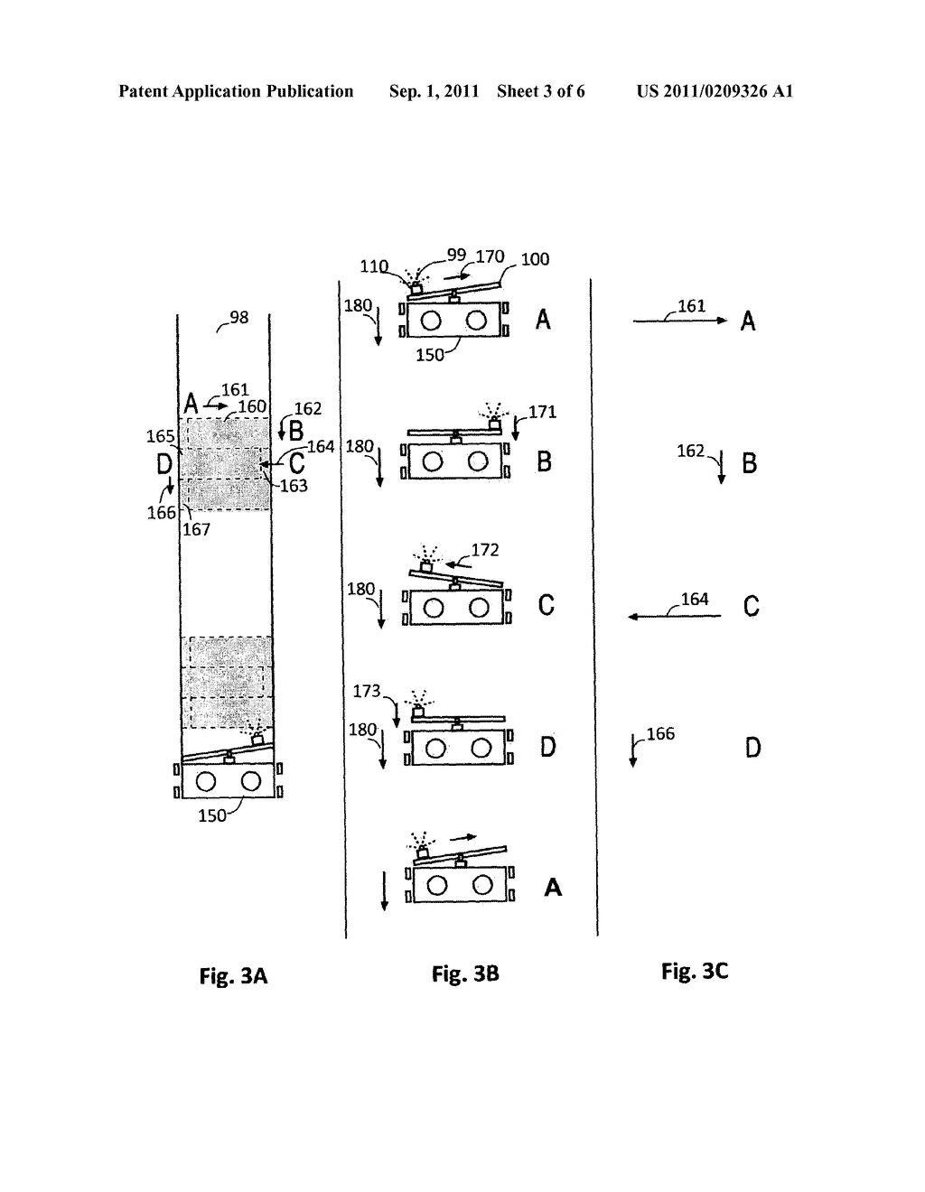 APPARATUS AND METHOD FOR CONTINUOUSLY CLEANING AND PAINTING OF LARGE     SURFACES AND HIGH WALLS - diagram, schematic, and image 04