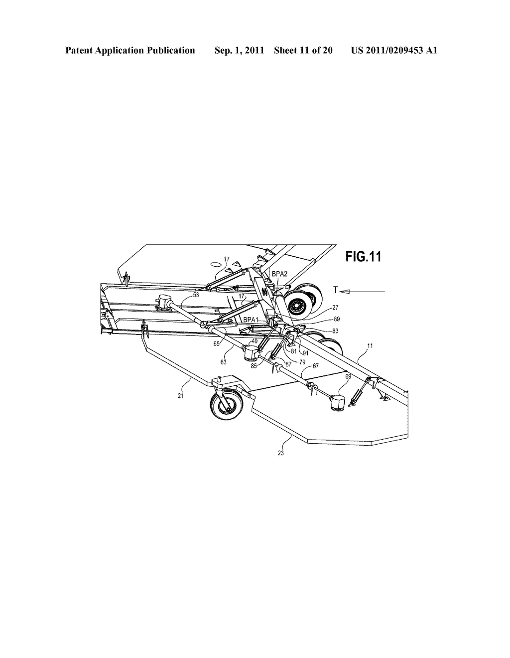 TRAILING TRANSPORT ROTARY MOWER - diagram, schematic, and image 12