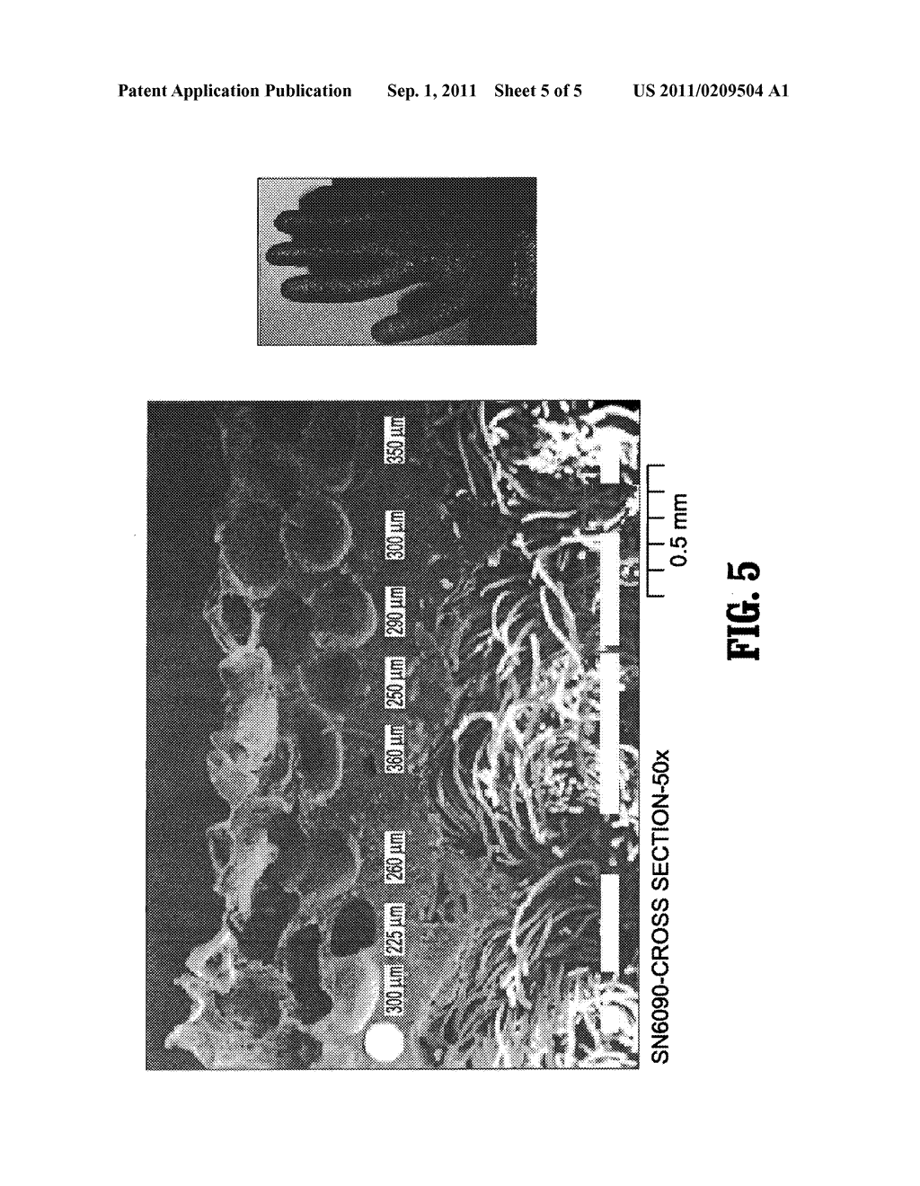 Lightweight Thin Flexible Polymer Coated Glove and a Method Therefor - diagram, schematic, and image 06