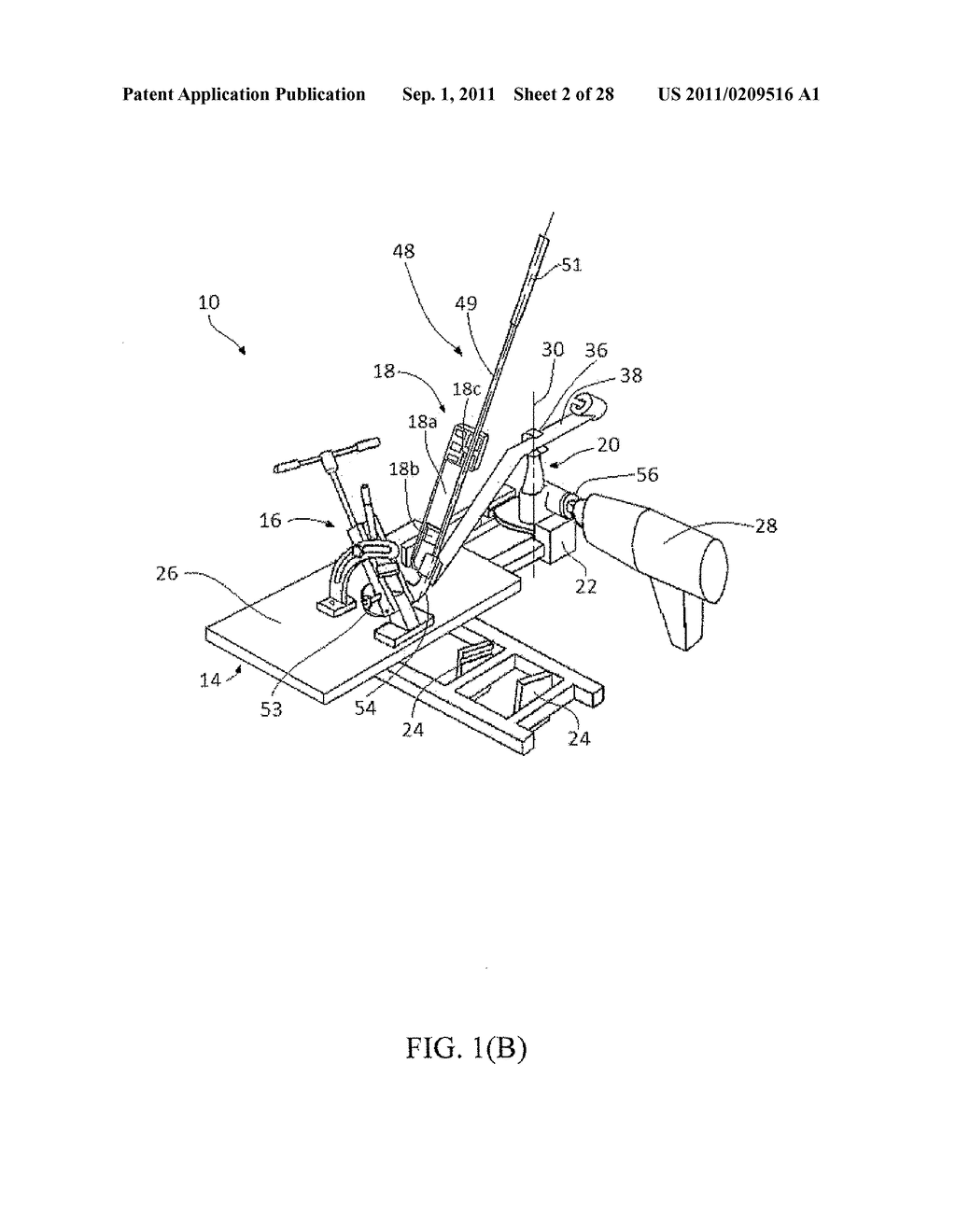 APPARATUS FOR ADJUSTING THE LIE AND LOFT OF A GOLF CLUB HEAD - diagram, schematic, and image 03