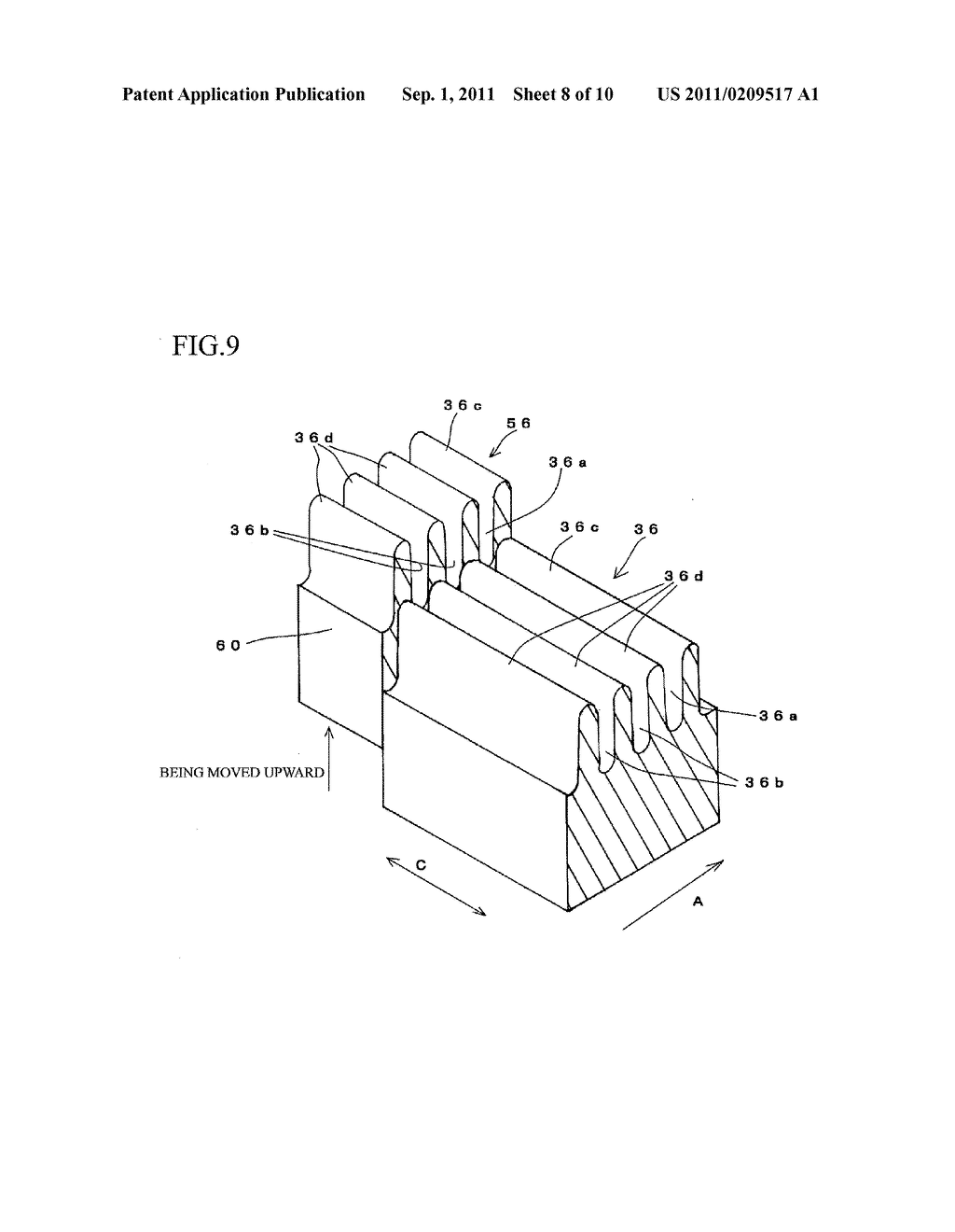 PRODUCTION EQUIPMENT FOR PRODUCING CORRUGATED FIN - diagram, schematic, and image 09