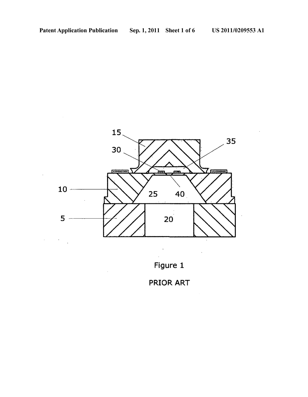 Apparatus and method for minimizing drift of a piezo-resistive pressure     sensors due to progressive release of mechanical stress over time - diagram, schematic, and image 02