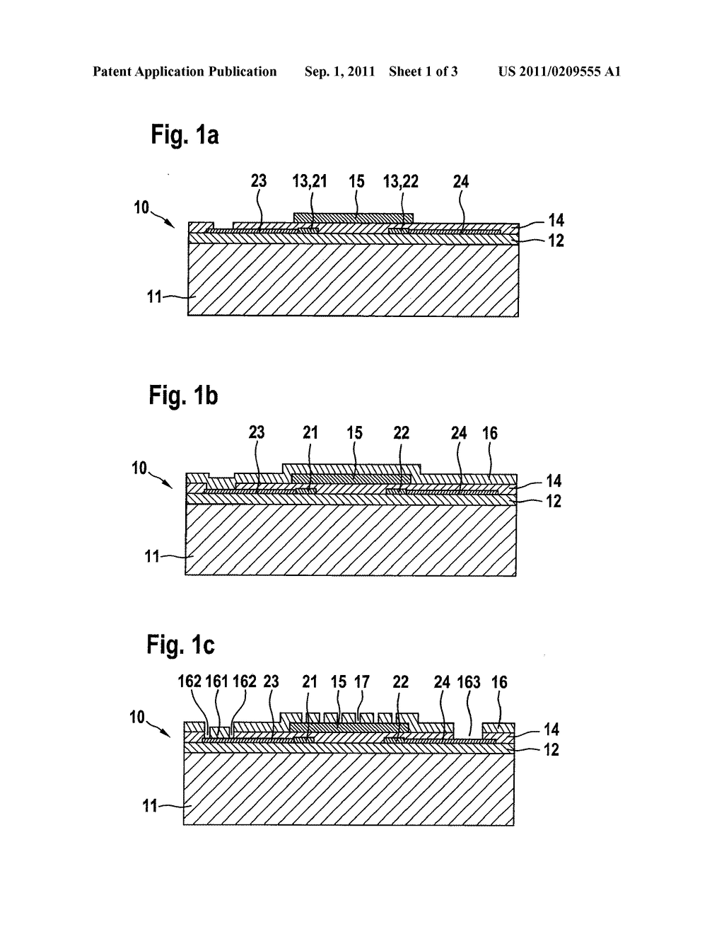 Micromechanical pressure-sensor element and method for its production - diagram, schematic, and image 02