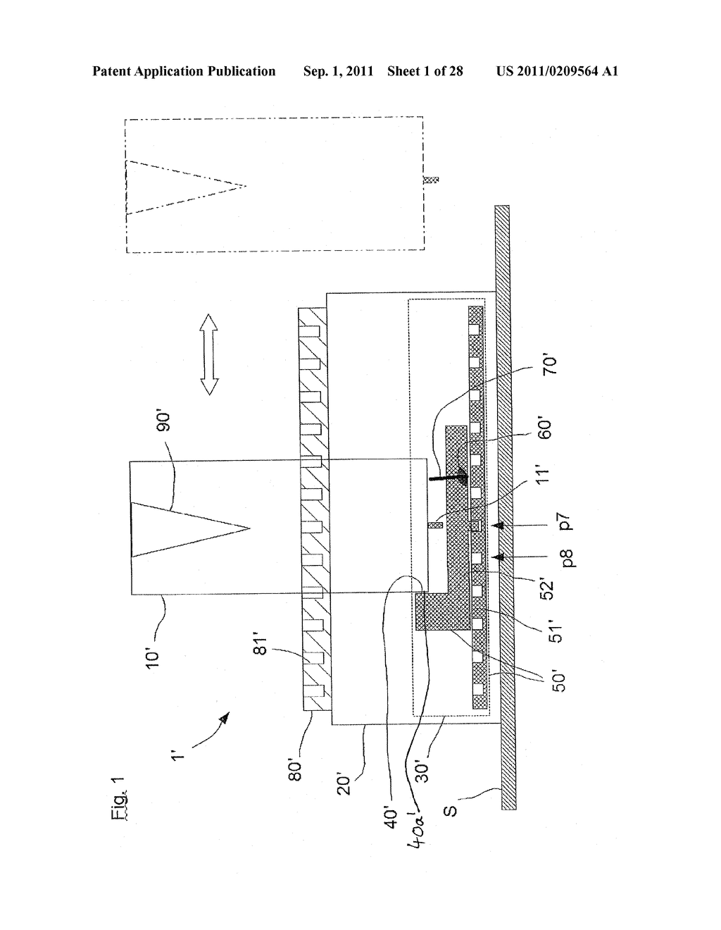Positioning Device for a Sample Distribution Apparatus, Sample     Distribution Apparatus with Positioning Device and Method for Positioning - diagram, schematic, and image 02