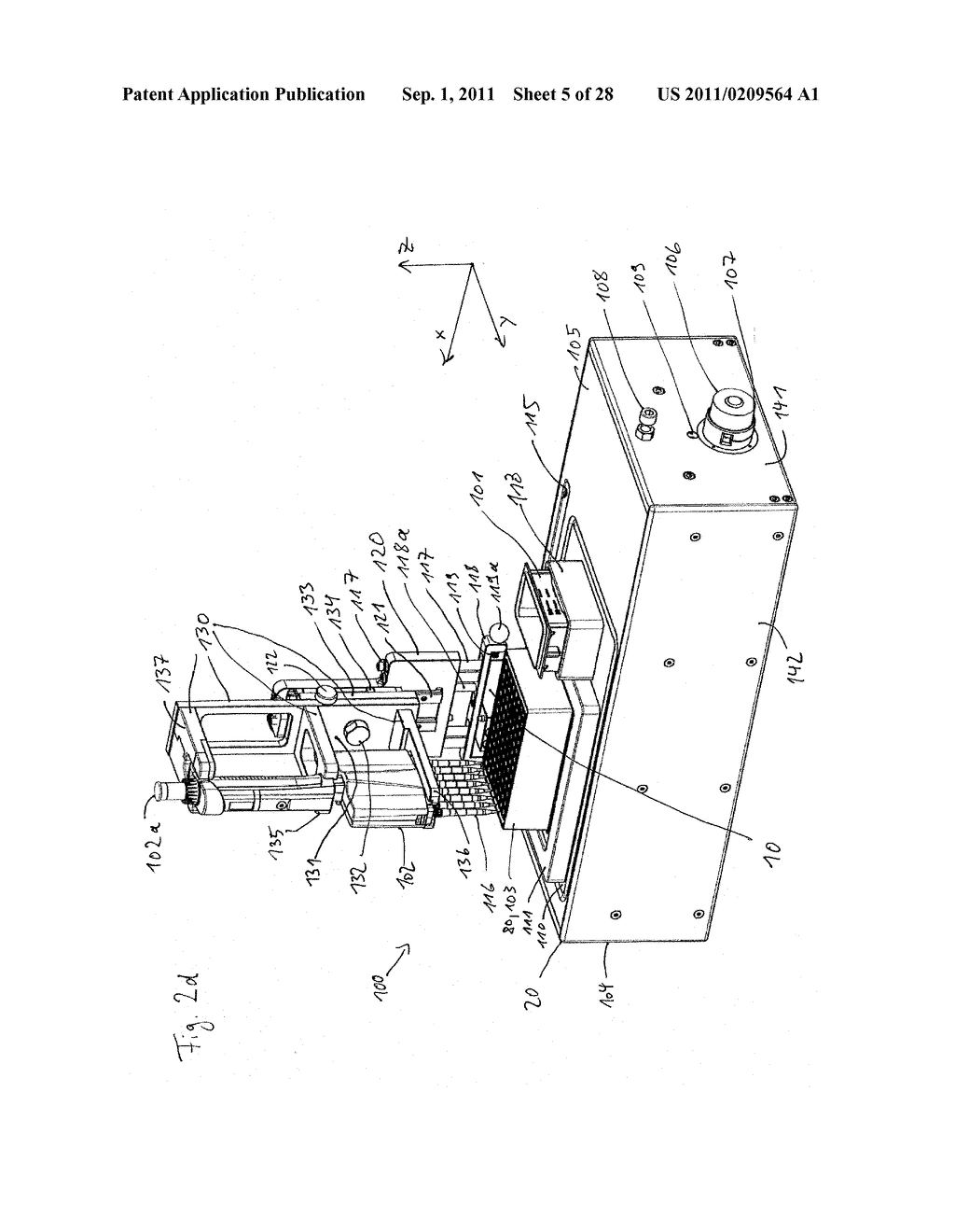 Positioning Device for a Sample Distribution Apparatus, Sample     Distribution Apparatus with Positioning Device and Method for Positioning - diagram, schematic, and image 06