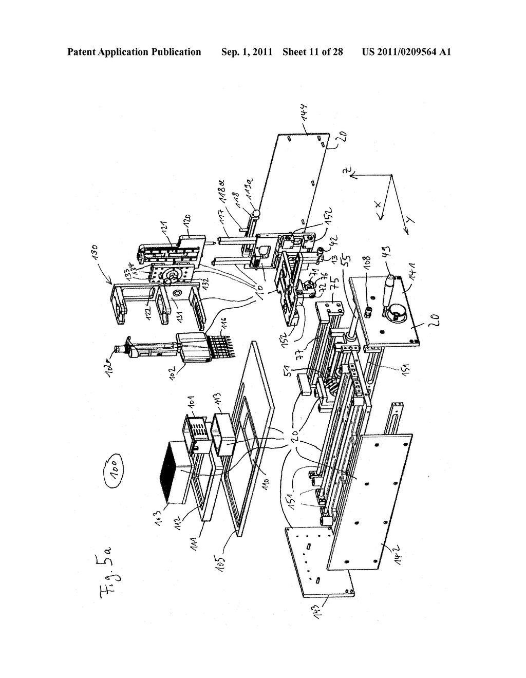 Positioning Device for a Sample Distribution Apparatus, Sample     Distribution Apparatus with Positioning Device and Method for Positioning - diagram, schematic, and image 12
