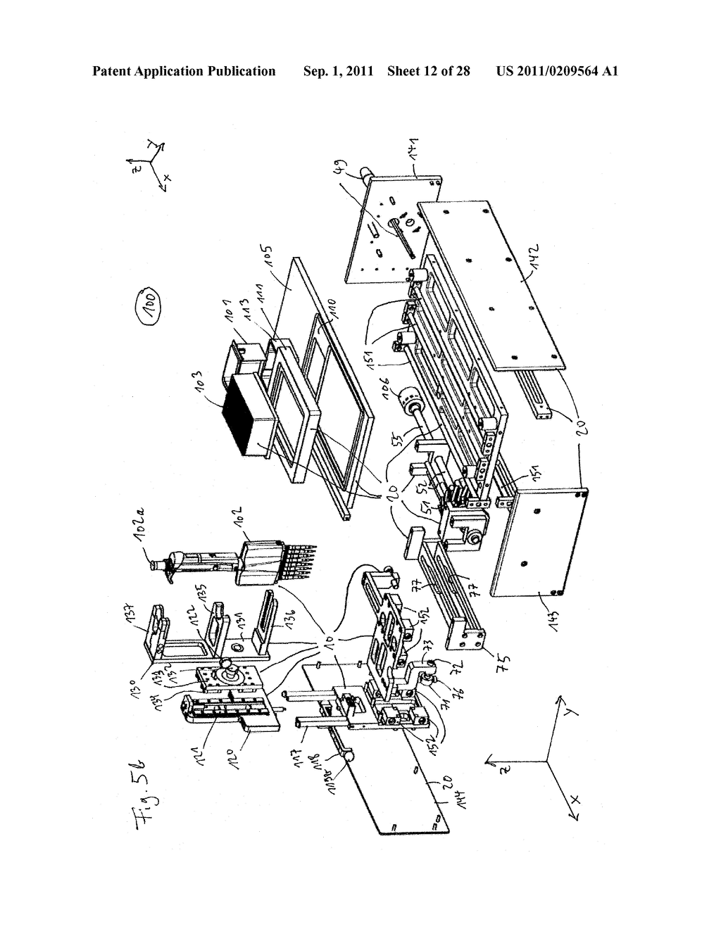 Positioning Device for a Sample Distribution Apparatus, Sample     Distribution Apparatus with Positioning Device and Method for Positioning - diagram, schematic, and image 13