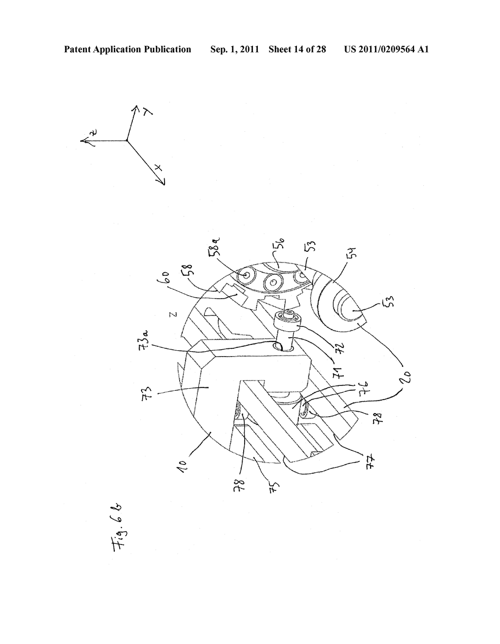 Positioning Device for a Sample Distribution Apparatus, Sample     Distribution Apparatus with Positioning Device and Method for Positioning - diagram, schematic, and image 15