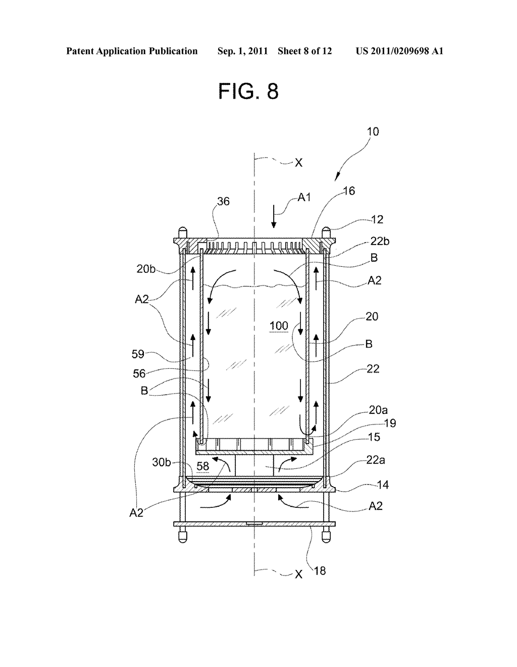 Device and Method for Gasification and/or Pyrolysis, or Vaporization of     Combustible Materials - diagram, schematic, and image 09