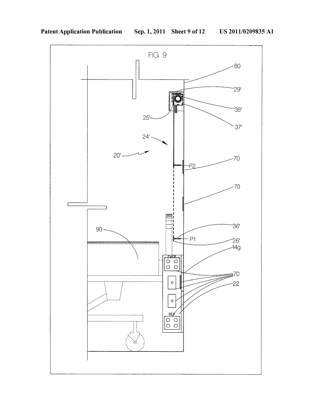 HEADWALL FOR A HOSPTIAL BED - diagram, schematic, and image 10