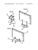 PACKAGE STRUCTURE WITH A FLAT DISPLAY UNIT PACKED THEREIN AND PACKAGE     STRUCTURE FOR PACKING A FLAT DISPLAY UNIT diagram and image