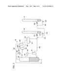 Starting-up method of fractionator diagram and image