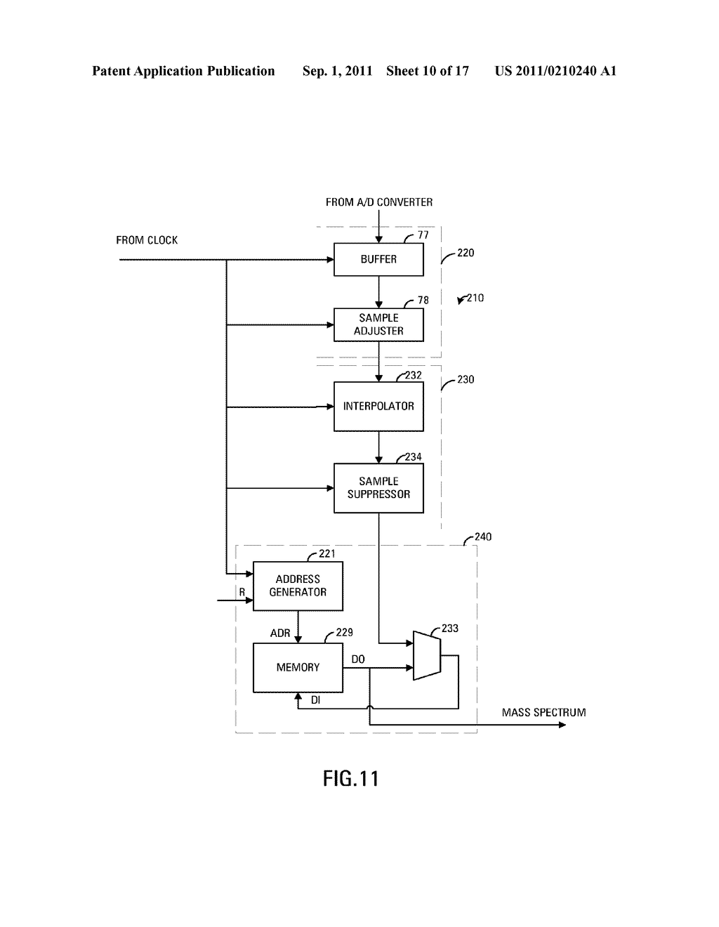 Enhanced Resolution Mass Spectrometer and Mass Spectrometry Method - diagram, schematic, and image 11