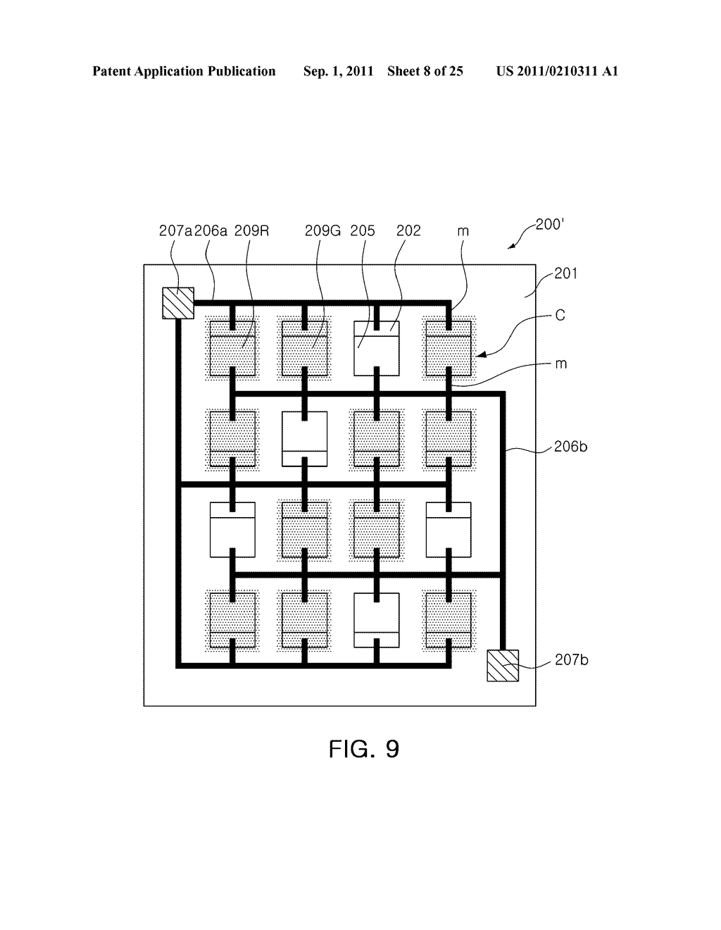 SEMICONDUCTOR LIGHT EMITTING DEVICE HAVING MULTI-CELL ARRAY AND METHOD FOR     MANUFACTURING THE SAME - diagram, schematic, and image 09