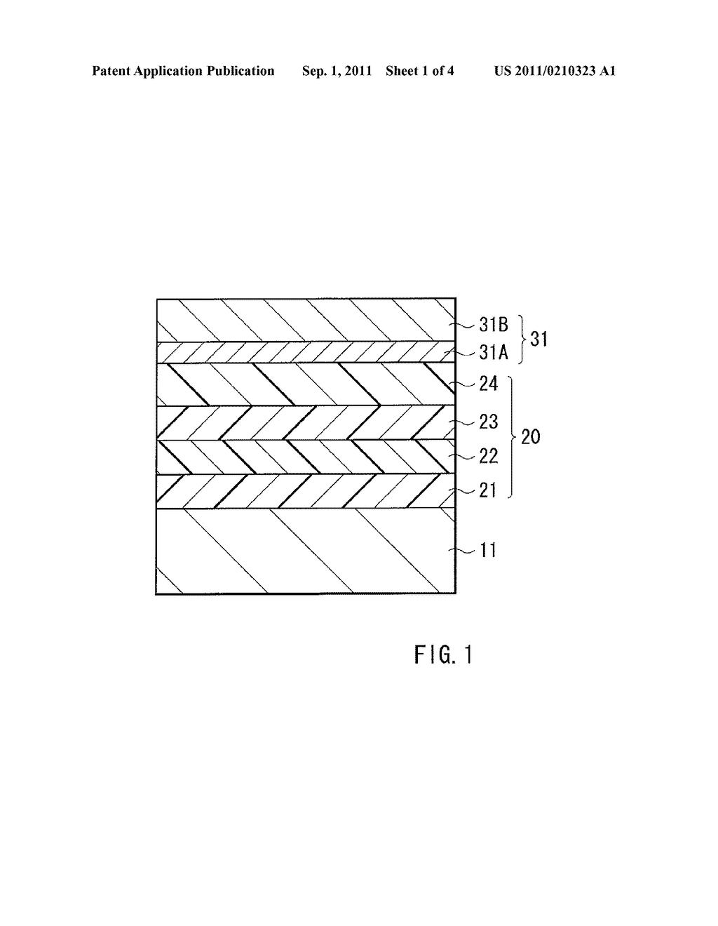 ORGANIC ELECTROLUMINESCENT ELEMENT AND DISPLAY DEVICE - diagram, schematic, and image 02