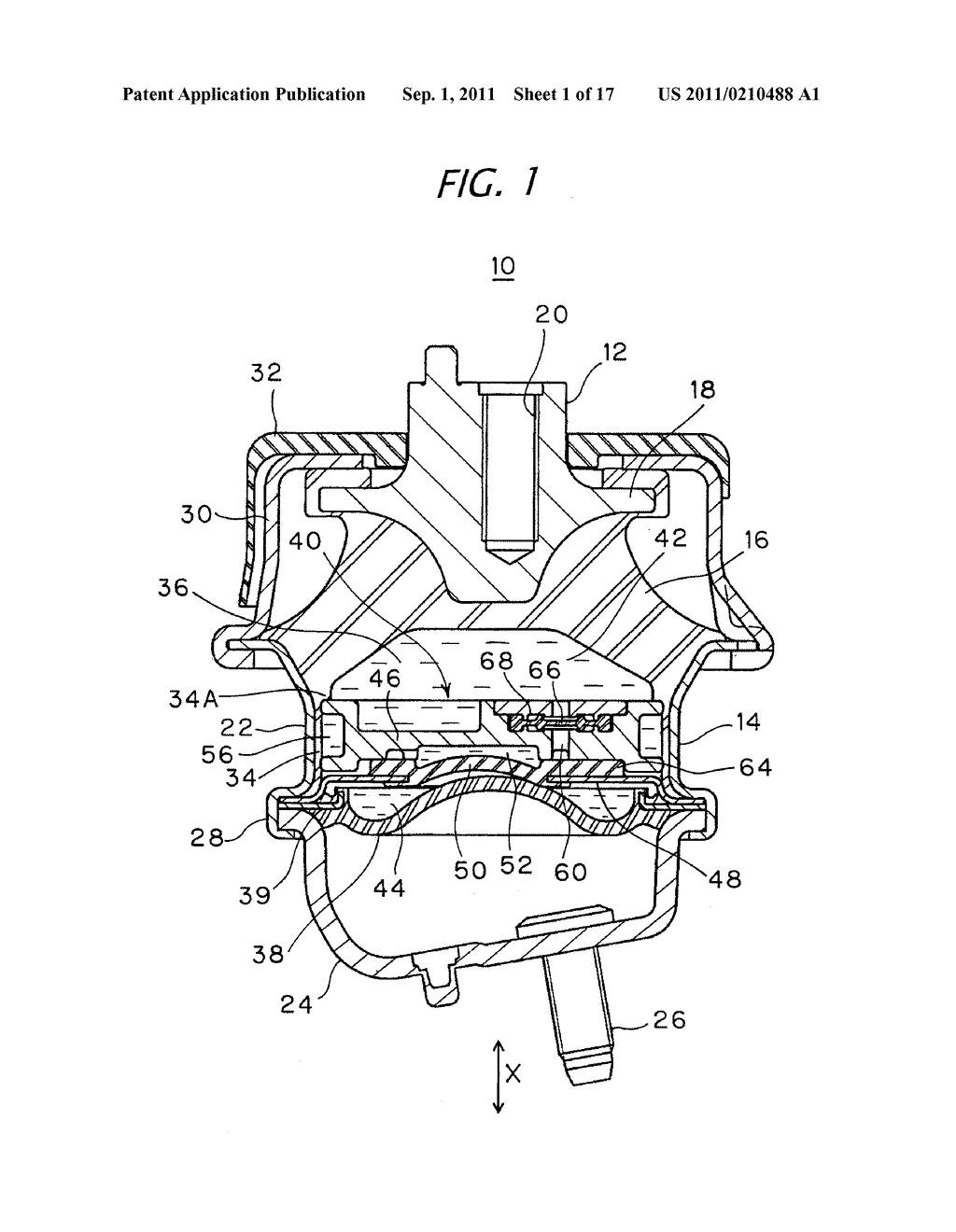 LIQUID-SEALED TYPE VIBRATION ISOLATOR - diagram, schematic, and image 02