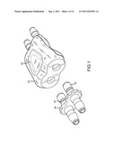 Button latch with integrally molded cantilever springs diagram and image