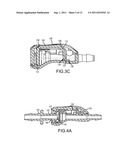 Button latch with integrally molded cantilever springs diagram and image