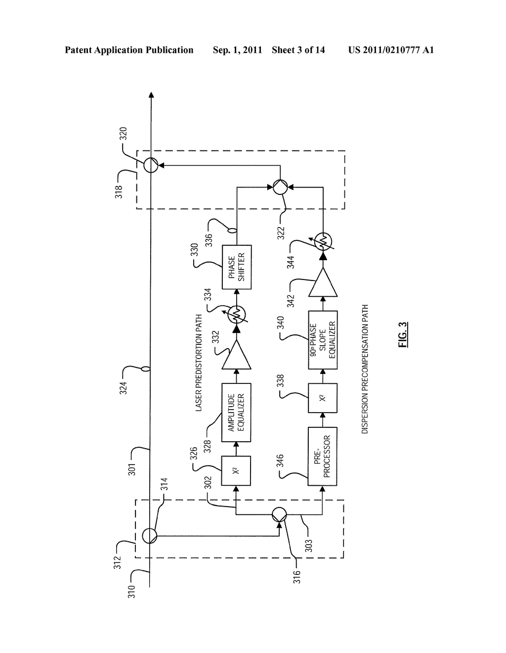 DISPERSION COMPENSATION CIRCUITRY AND SYSTEM FOR ANALOG VIDEO TRANSMISSION     WITH DIRECT MODULATED LASER - diagram, schematic, and image 04