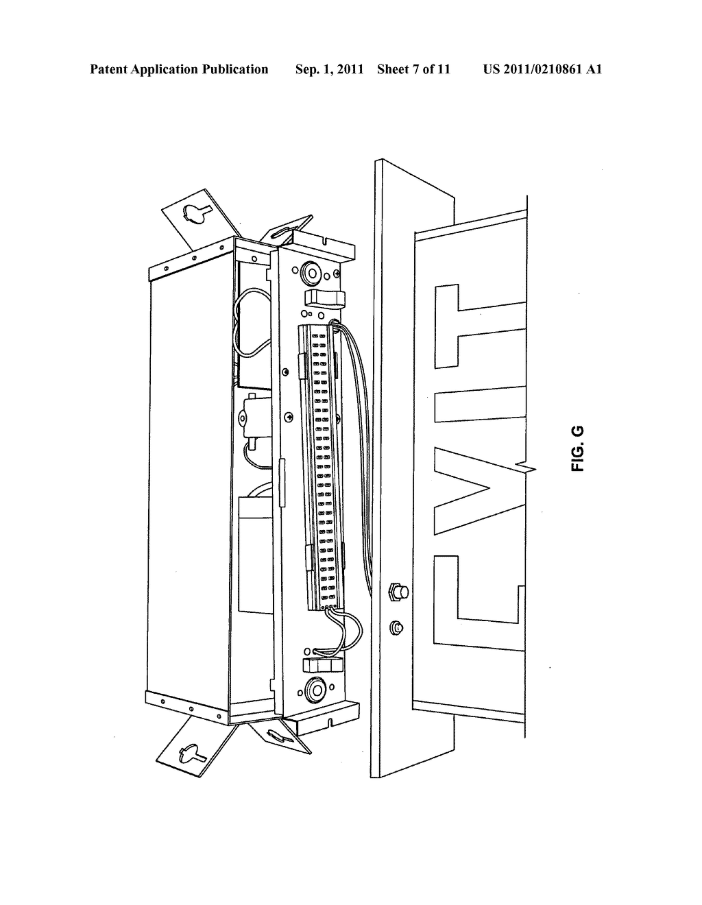 Energy saving exit sign retrofit lighting system using light emitting     diodes - diagram, schematic, and image 08