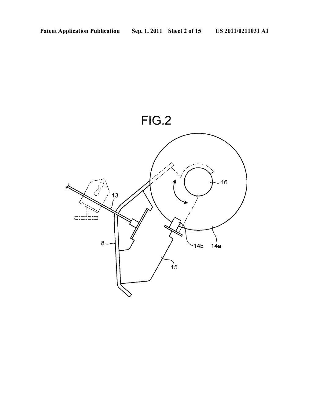 ROLL PAPER CONVEYING APPARATUS, INKJET PRINTER, AND ROLL PAPER CONVEYING     METHOD - diagram, schematic, and image 03