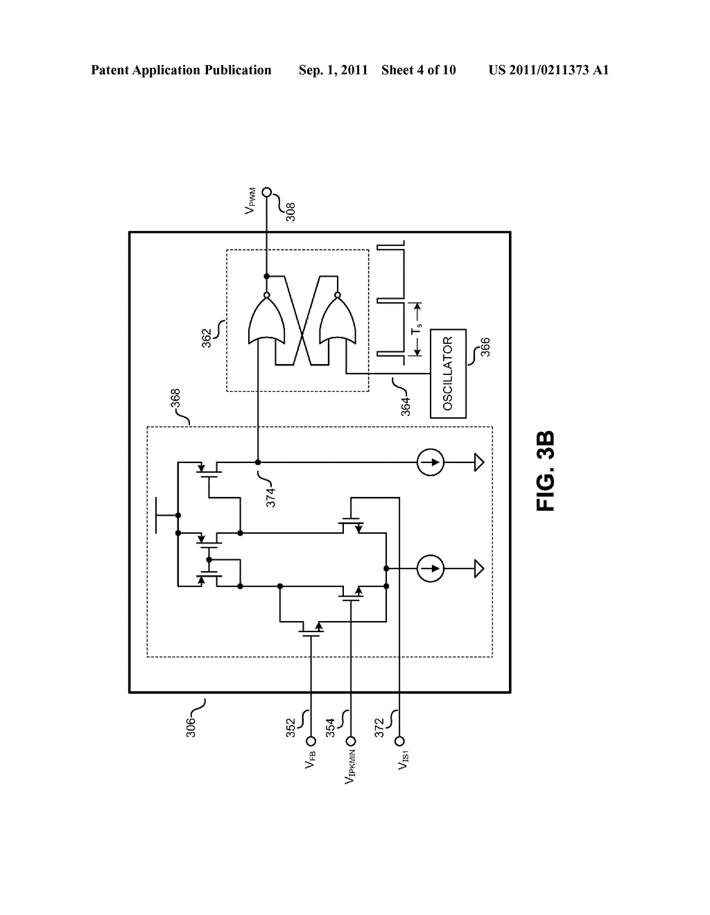METHOD AND APPARATUS TO REDUCE AUDIO FREQUENCIES IN A SWITCHING POWER     SUPPLY - diagram, schematic, and image 05
