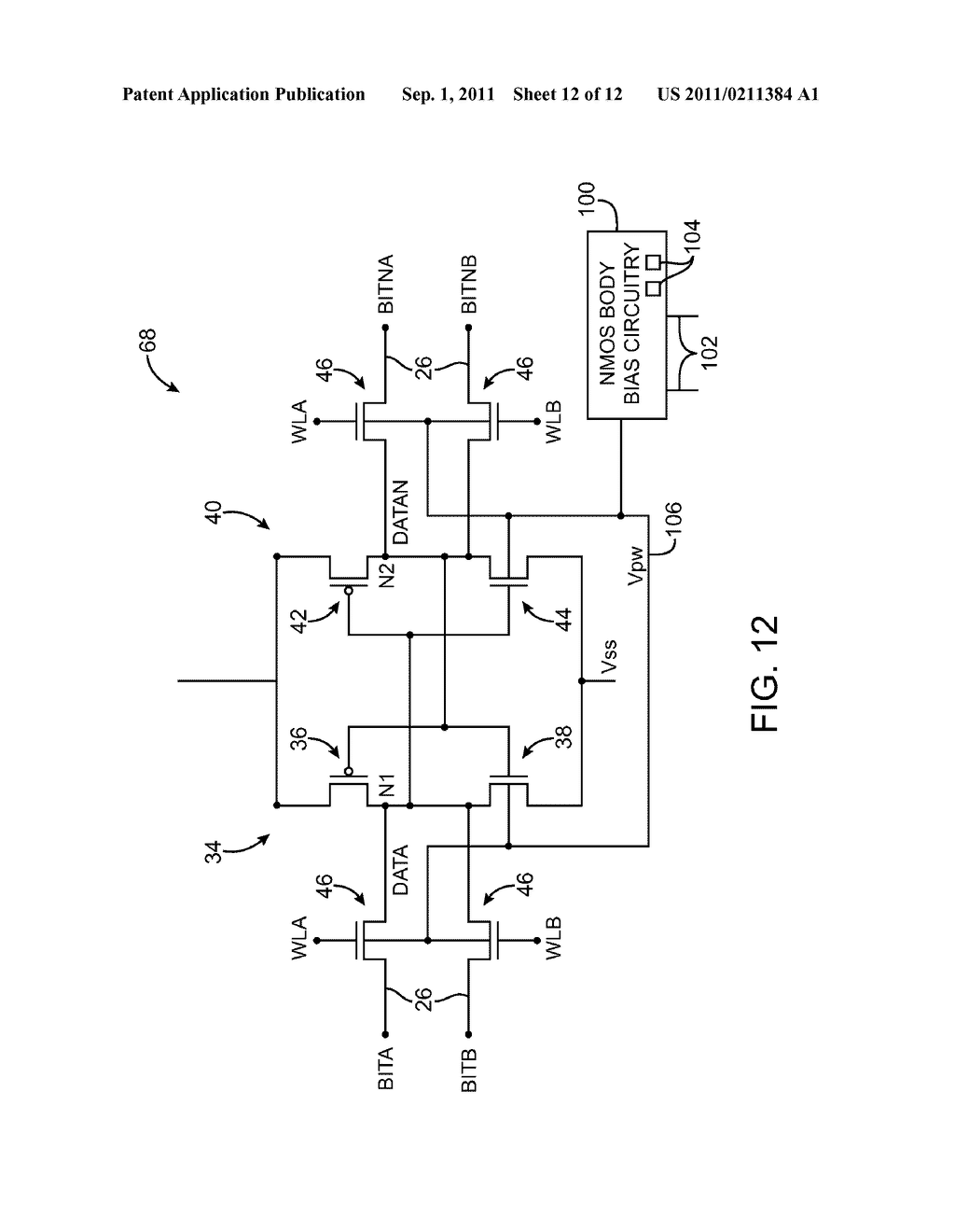 STATIC RANDOM-ACCESS MEMORY WITH BOOSTED VOLTAGES - diagram, schematic, and image 13