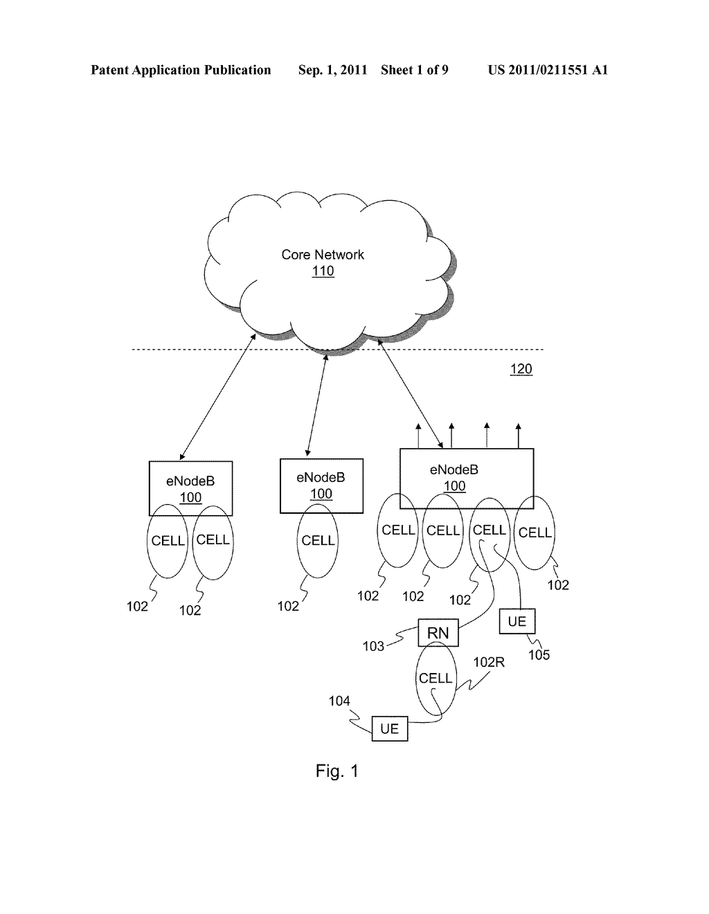 Method and Arrangement in a Radio-Access Network - diagram, schematic, and image 02