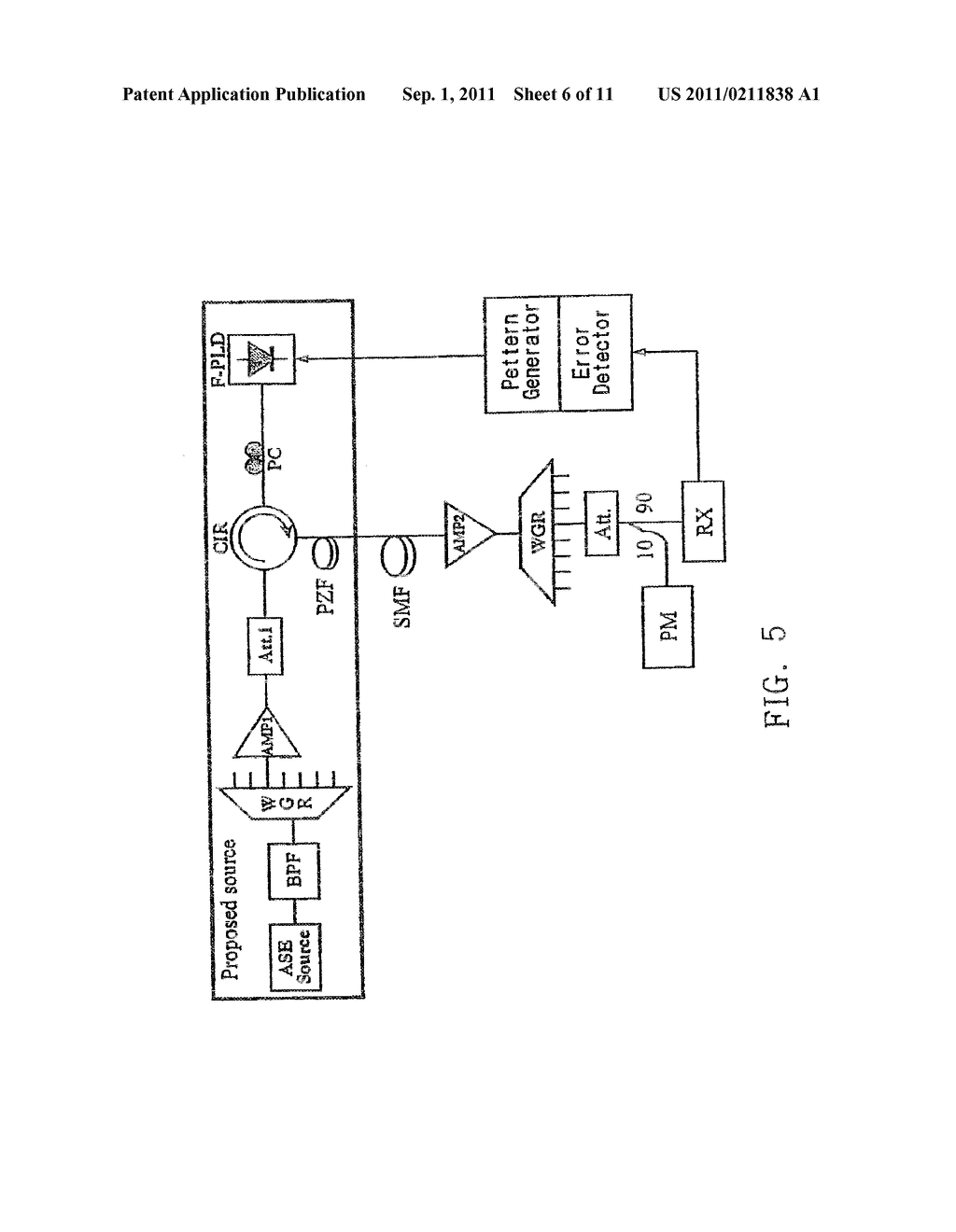 LOW-COST WDM SOURCE WITH AN INCOHERENT LIGHT INJECTED FABRY-PEROT LASER     DIODE - diagram, schematic, and image 07