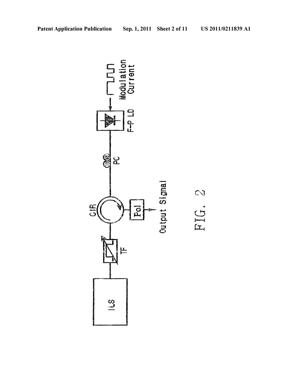 LOW-COST WDM SOURCE WITH AN INCOHERENT LIGHT INJECTED FABRY-PEROT LASER     DIODE - diagram, schematic, and image 03