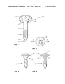 SCREW HAVING UNDERSIDE POCKETS diagram and image